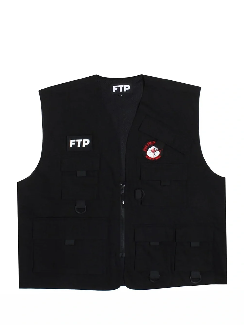 FTP Made In Hell Reaper Tactical Military Black Vest Mens Size Medium NEW